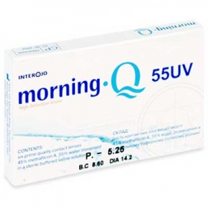 Morning Q 55UV місячні лінзи (упаковка з 6 шт.)
